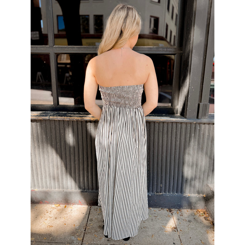 Maris Striped Maxi Dress | Off White