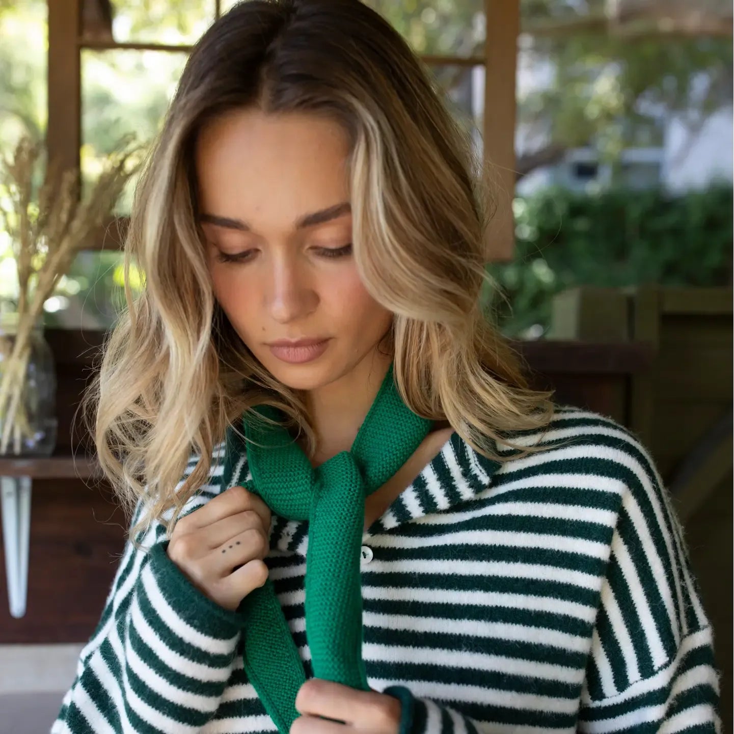 Bea Knit Scarf | Kelly Green - Joanna A. Boutique