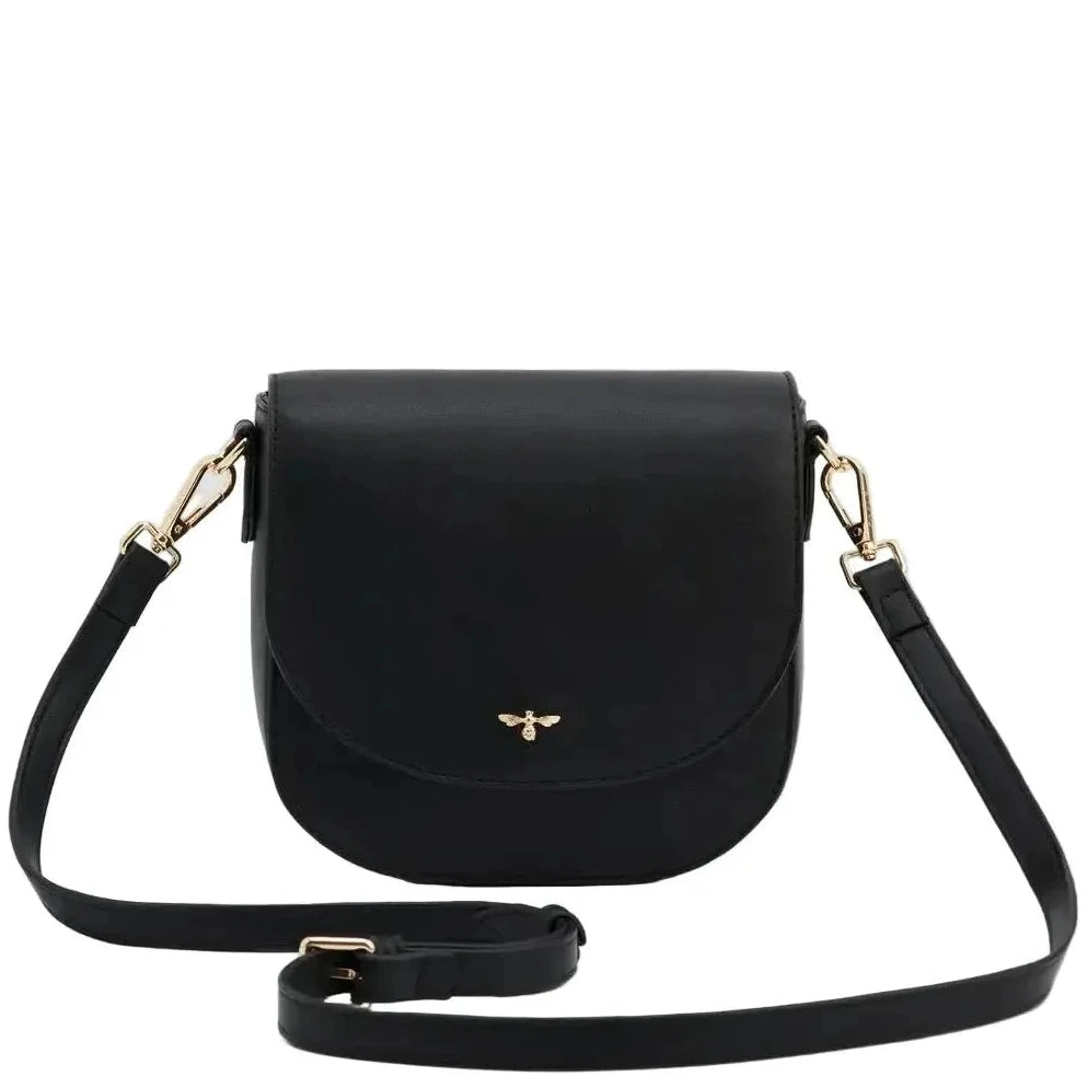 Beth Saddle Crossbody Bag | Black - Joanna A. Boutique