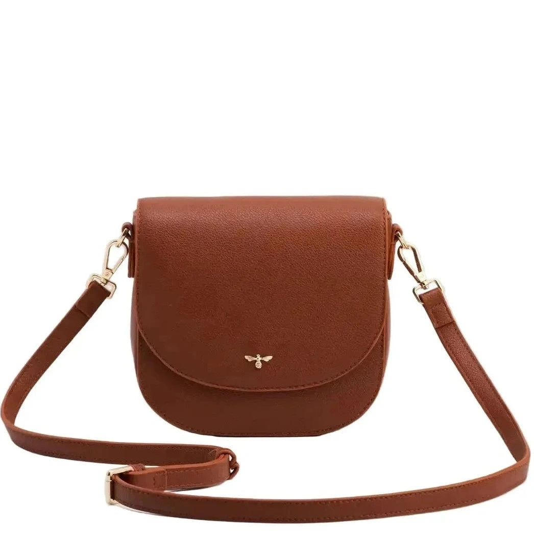 Beth Saddle Crossbody Bag | Tan - Joanna A. Boutique