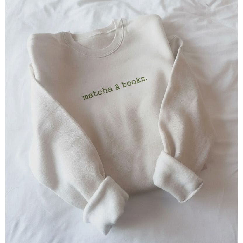 Matcha & Books Crewneck - Joanna A. Boutique