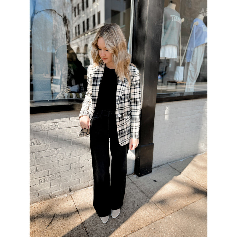 Juniper Plaid Blazer