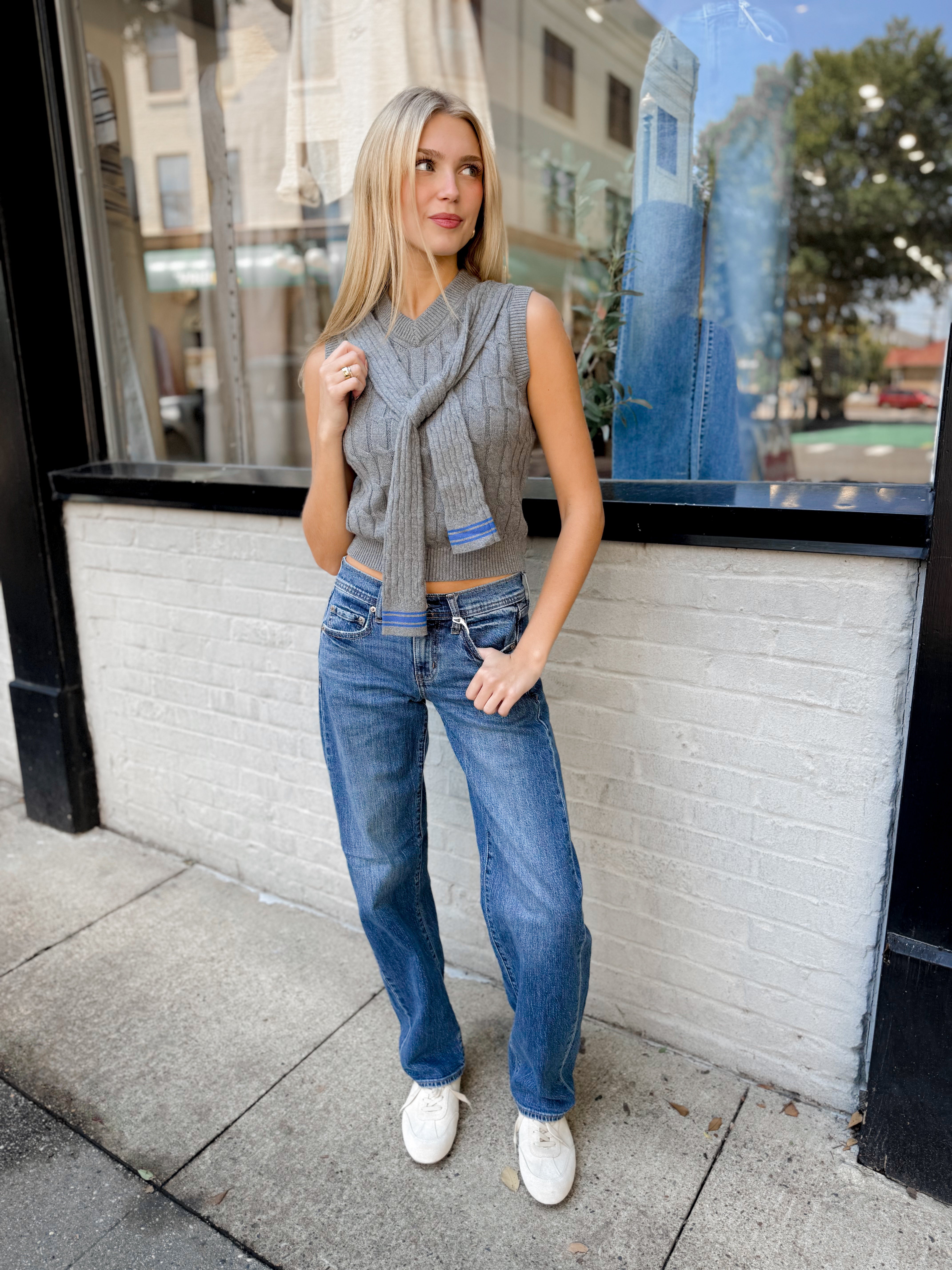 Sabrina Cable Knit Vest
