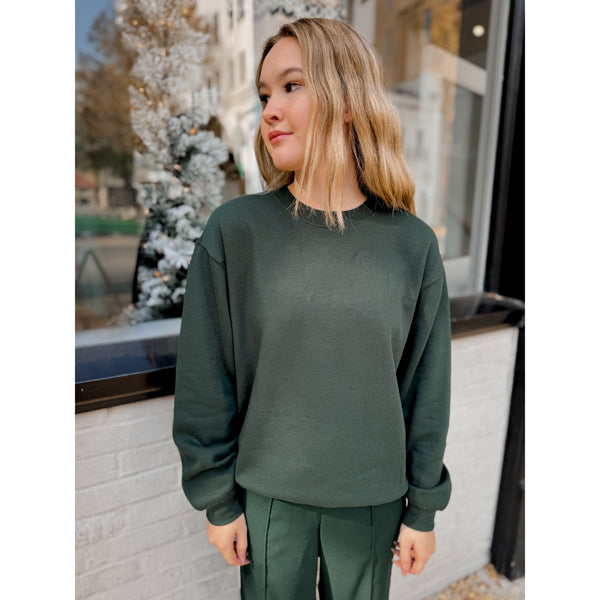 Boyfriend Sweatshirt | Garland Green
