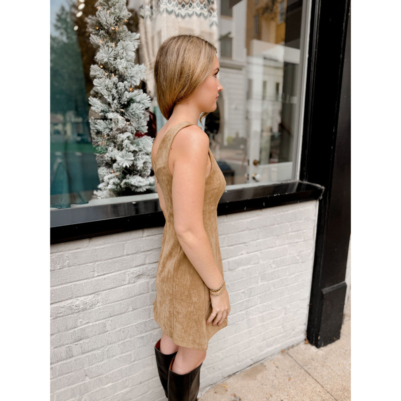 Aster Suede Mini Dress