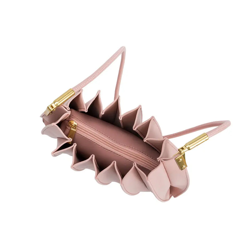Carrie Pleated Shoulder Bag | Blush