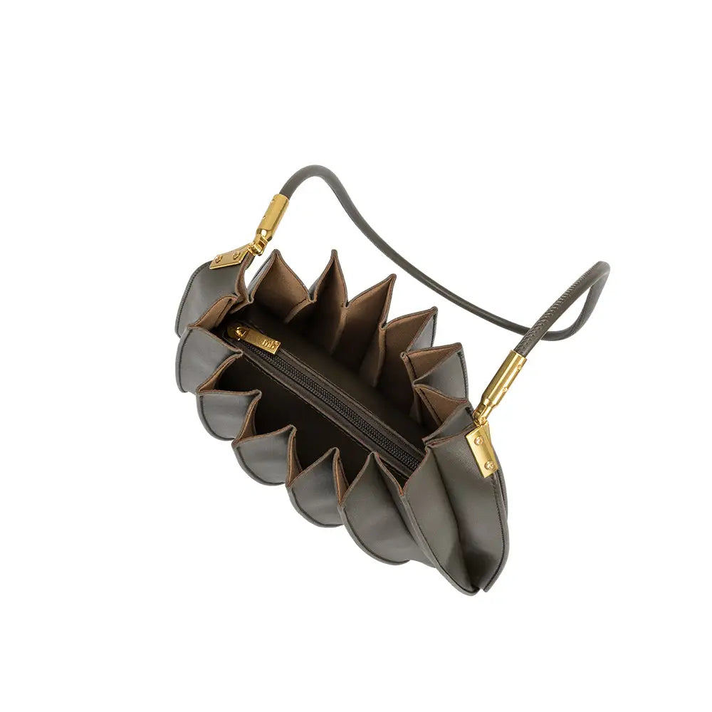 Carrie Pleated Shoulder Bag | Olive - Joanna A. Boutique