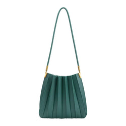 Carrie Pleated Shoulder Bag | Peacock