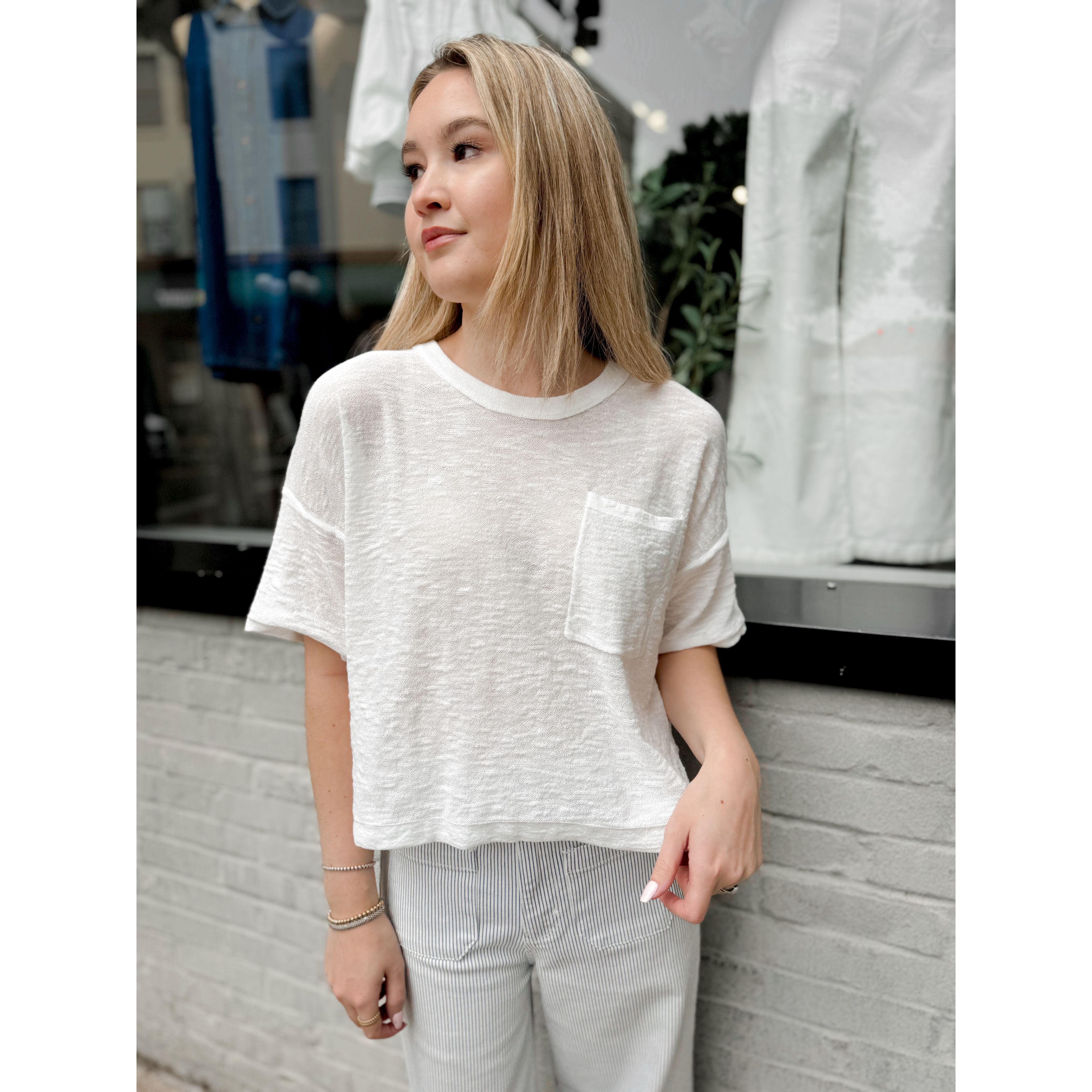 Nebula Tee | White - Joanna A. Boutique