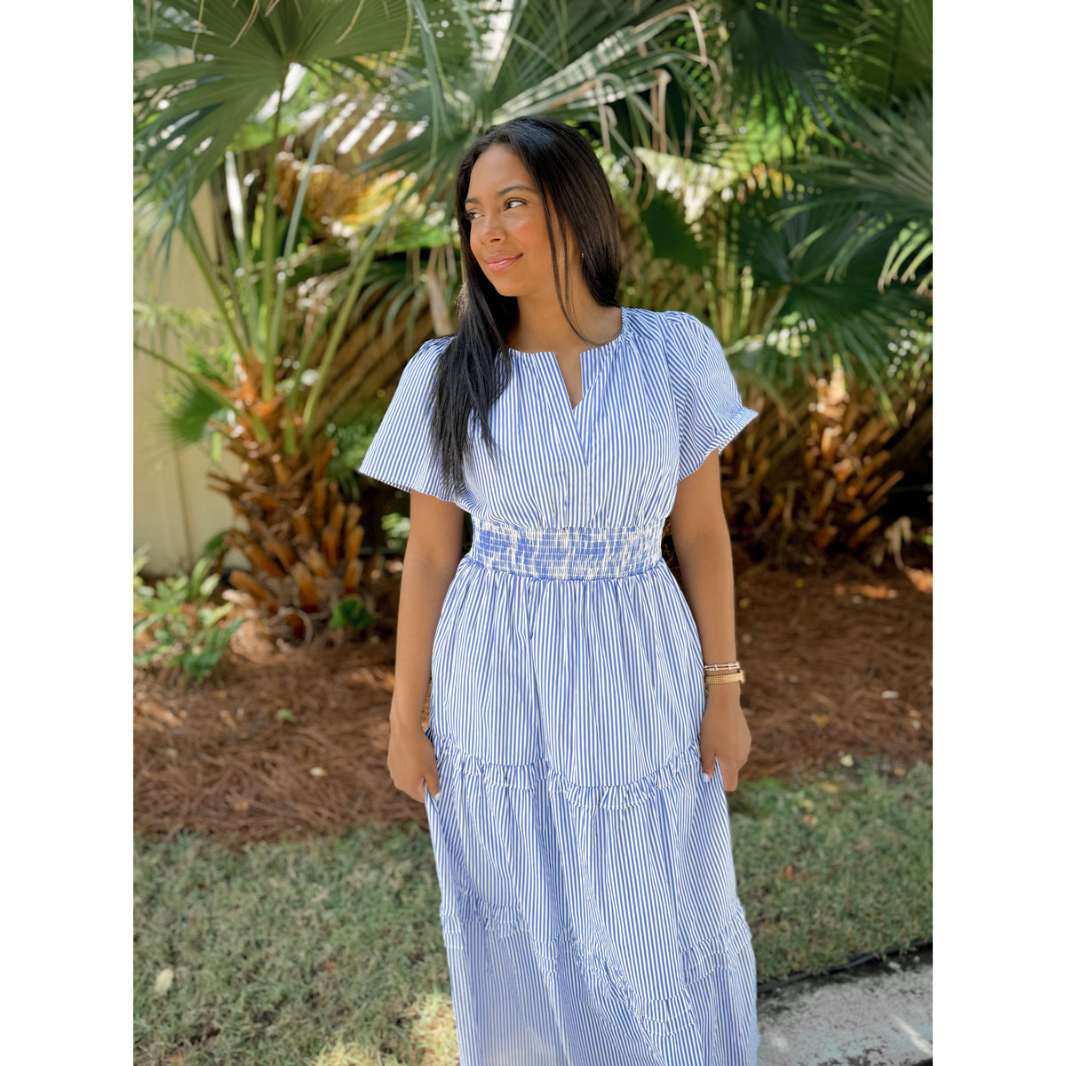 Palmer Poplin Maxi Dress - Joanna A. Boutique