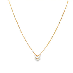 18K Gold Filled Cubic Zirconia Necklace