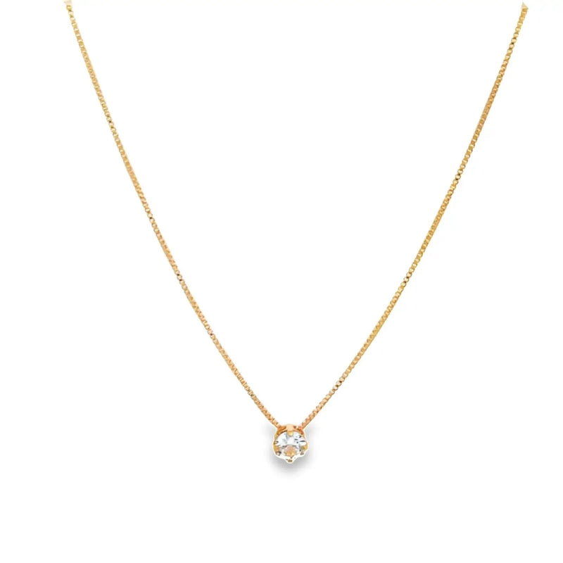 18K Gold Filled Cubic Zirconia Necklace