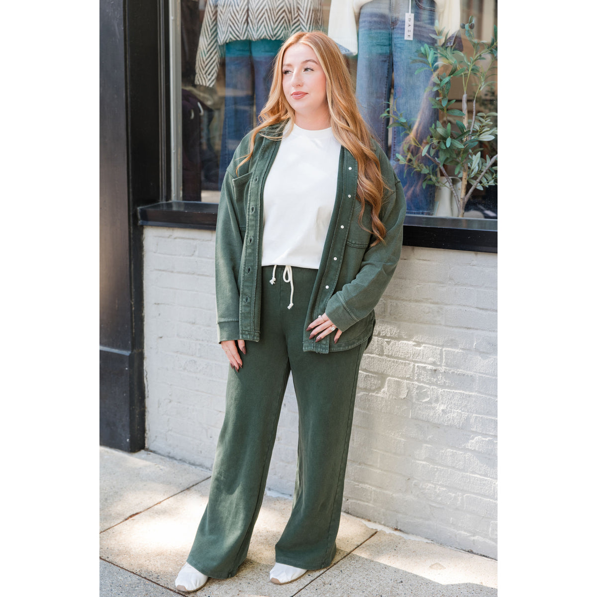 Hunter Knit Pant | Olive - Joanna A. Boutique