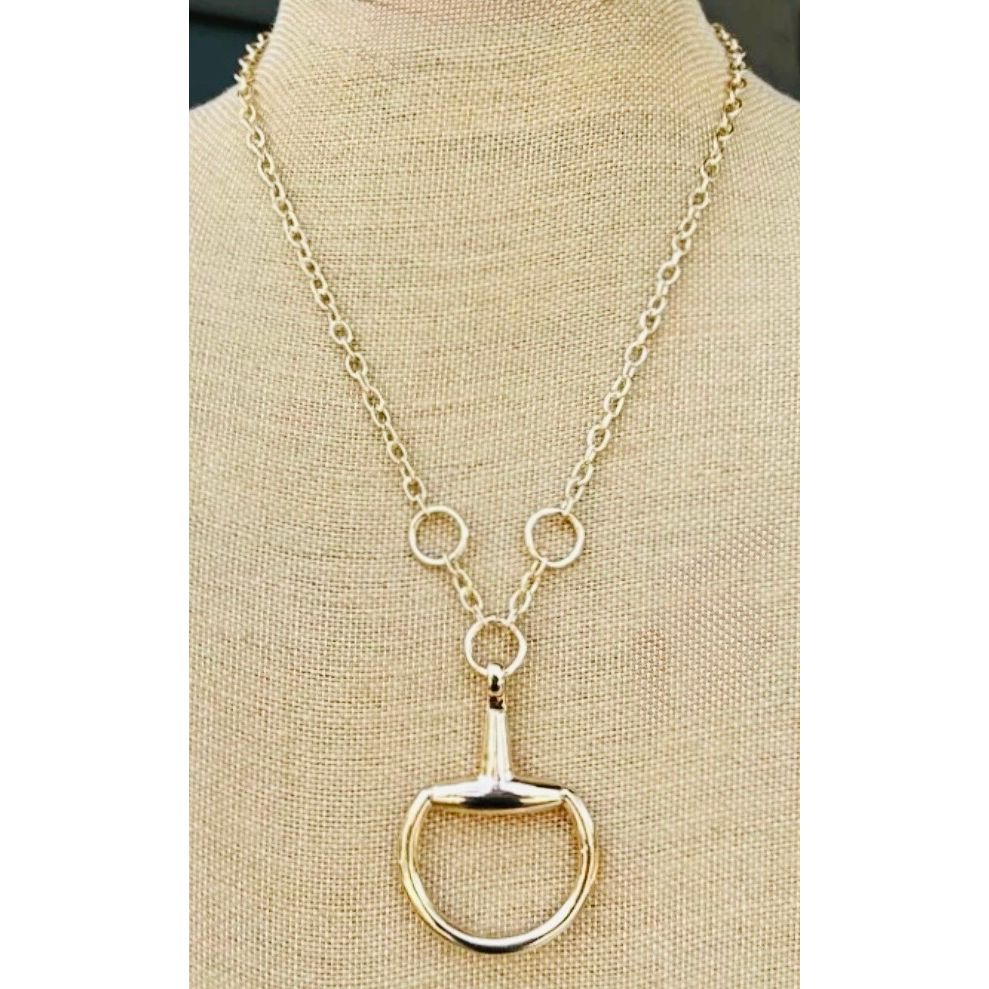 Oversized Horsebit Necklace