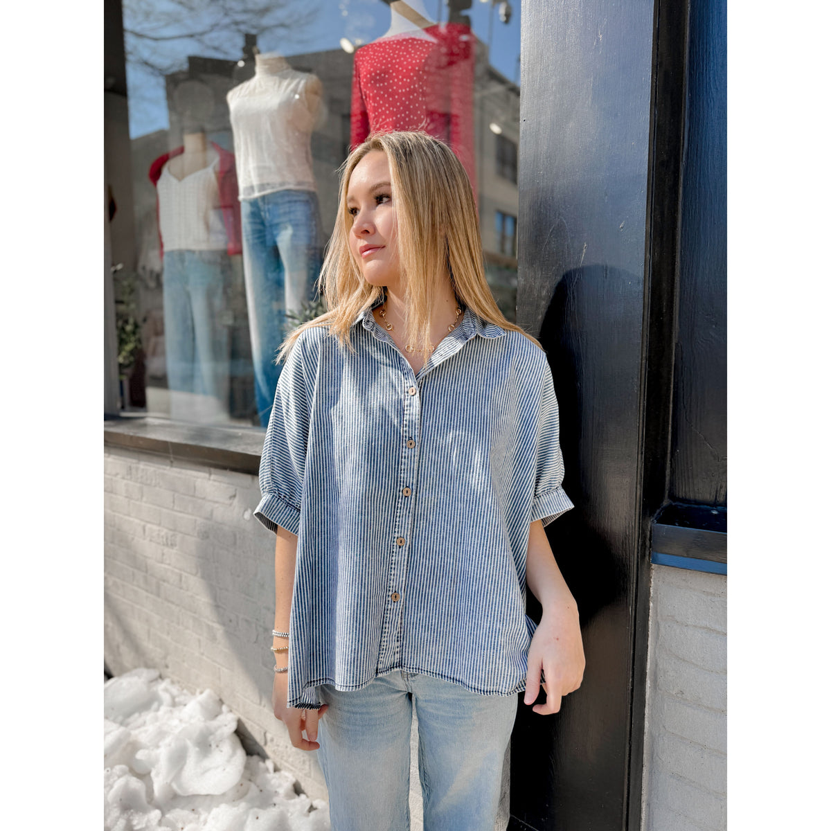 Collette Dolman Top | Navy - Joanna A. Boutique