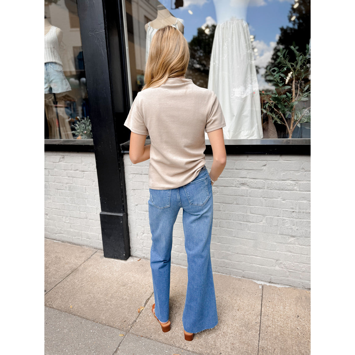 Caroline Top | Beige - Joanna A. Boutique
