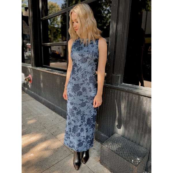 Midnight Bloom Midi Dress - Joanna A. Boutique