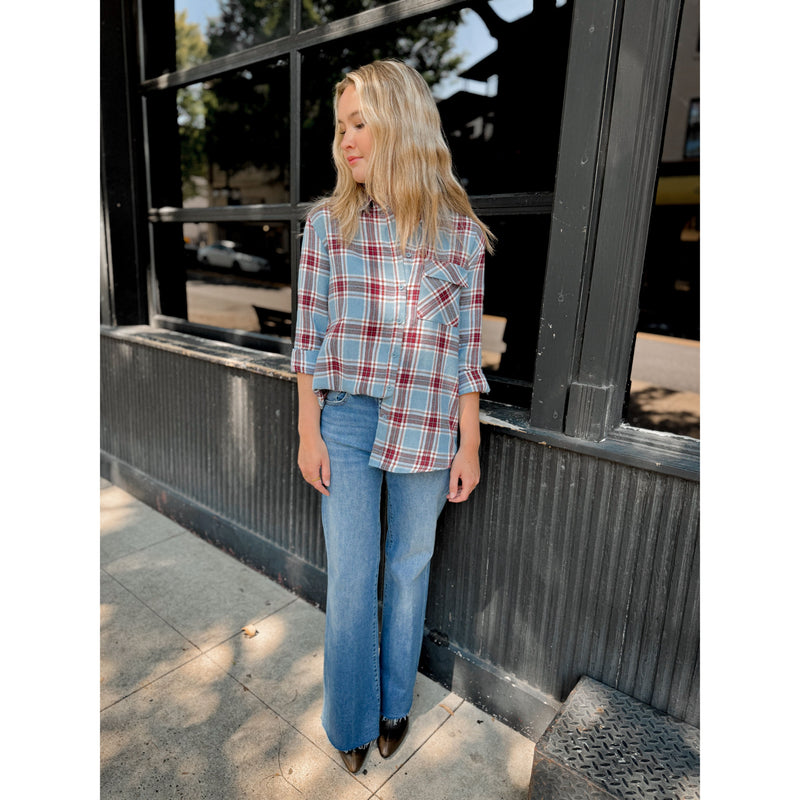 Flannel Cure Button Up - Joanna A. Boutique