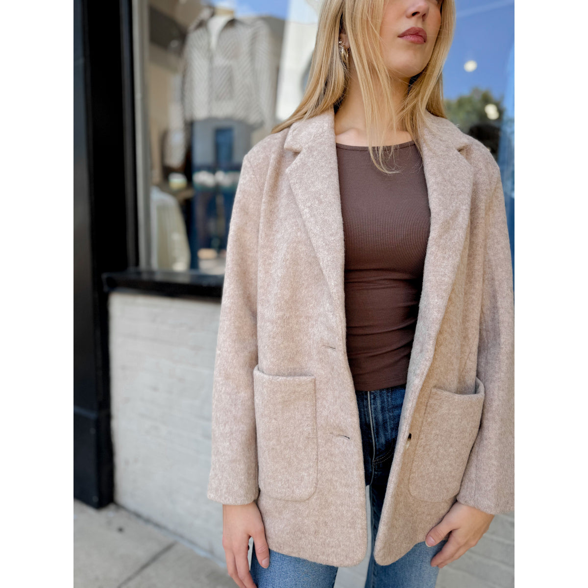 Hutton Oversized Blazer - Joanna A. Boutique