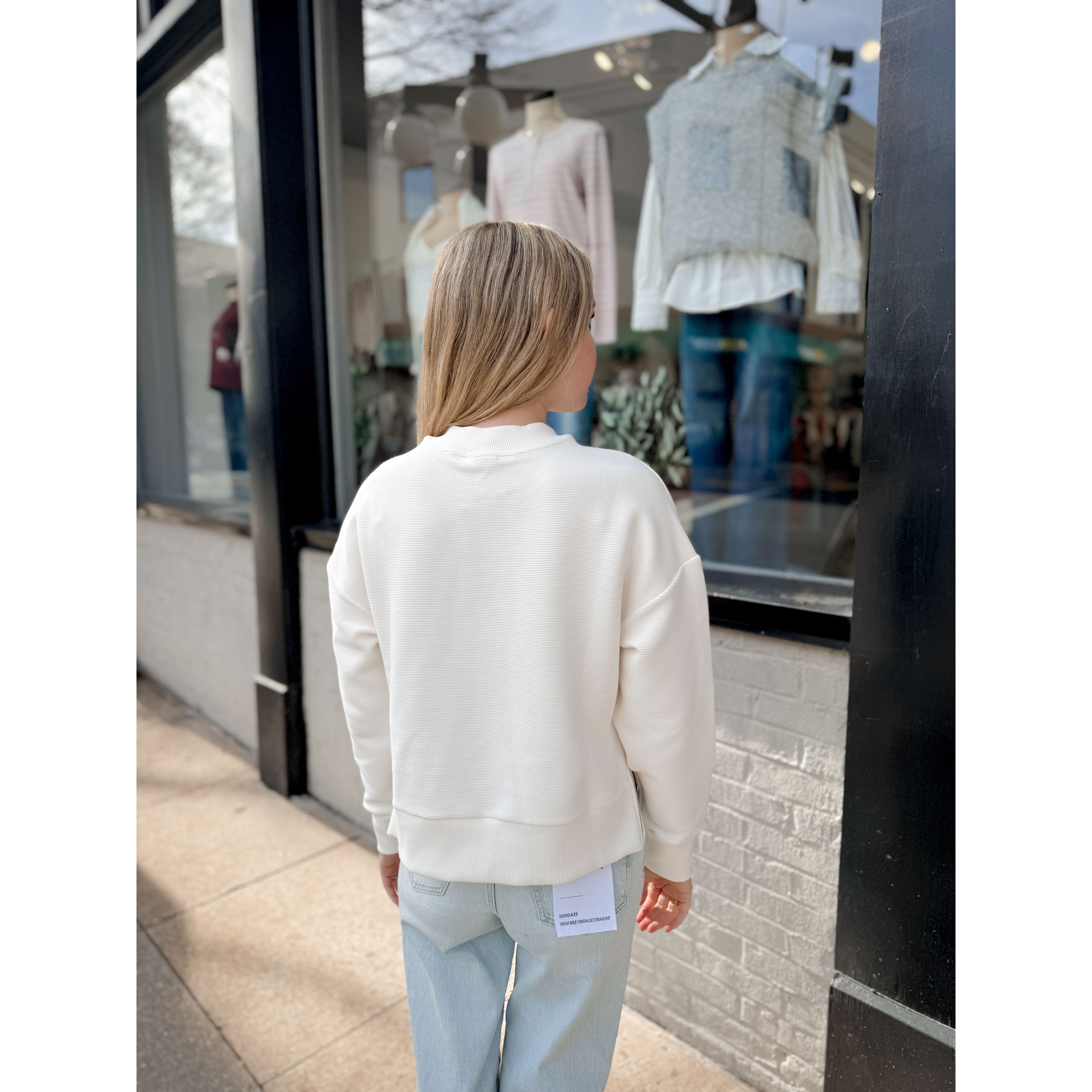 Addelyn Sweat | Ivory - Joanna A. Boutique