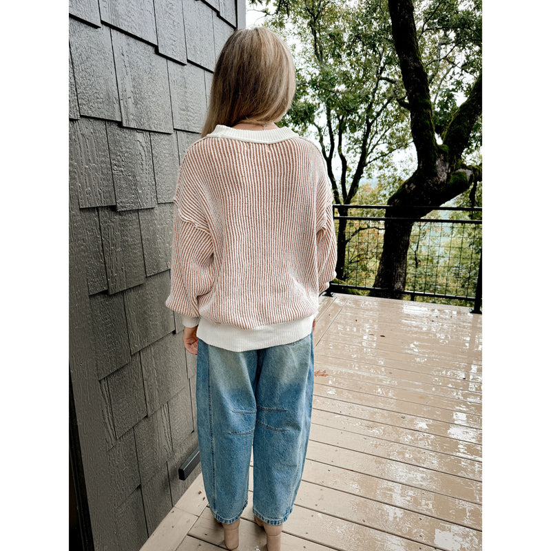 Cosette Two Tone Sweater