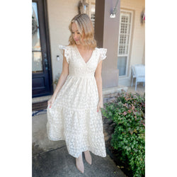 Jane Flutter Sleeve Maxi Dress - Joanna A. Boutique