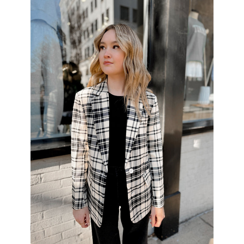 Juniper Plaid Blazer