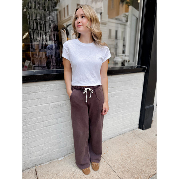 Hunter Knit Pant | Chocolate Cherry