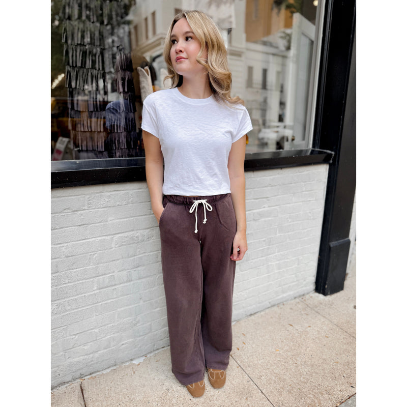 Hunter Knit Pant | Chocolate Cherry