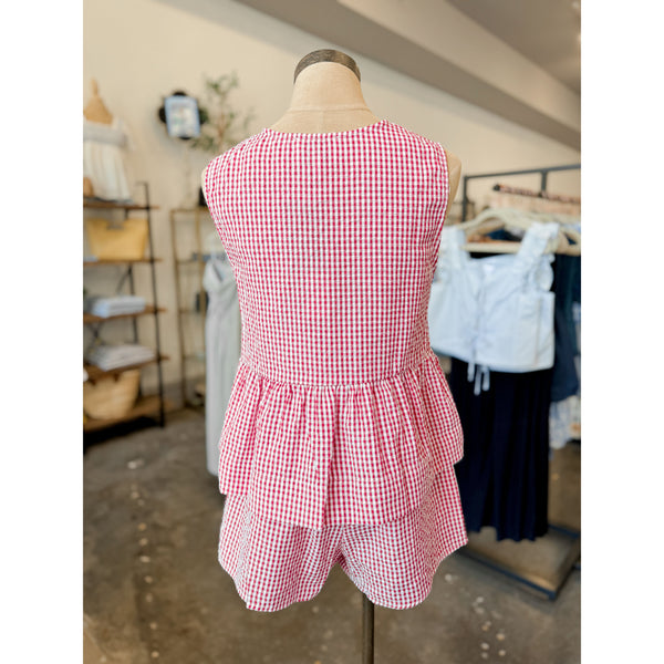 Melinda Gingham Top