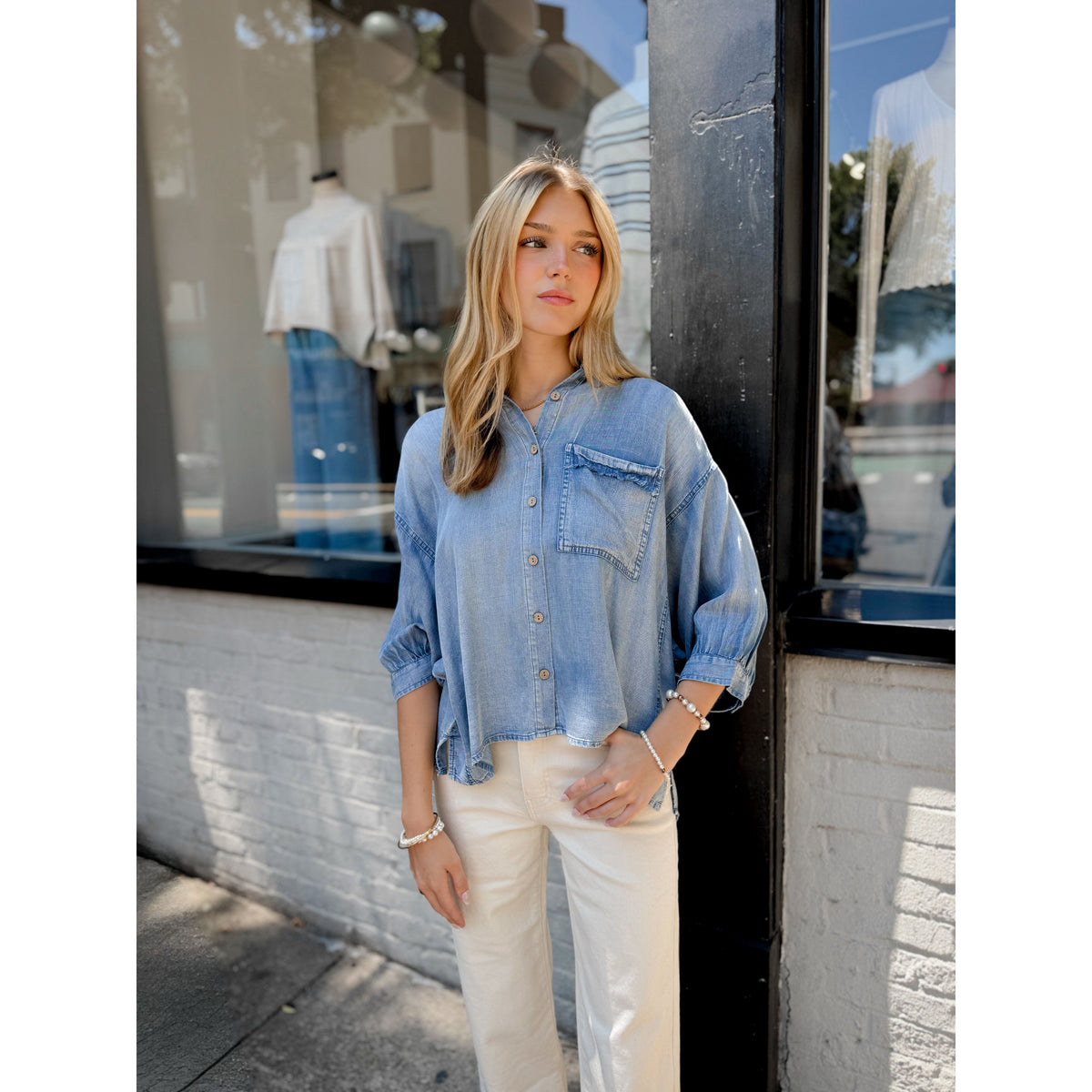 Harlow Tencel Top - Joanna A. Boutique