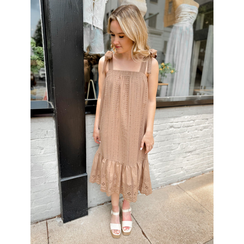 Roxie Eyelet Midi - Joanna A. Boutique