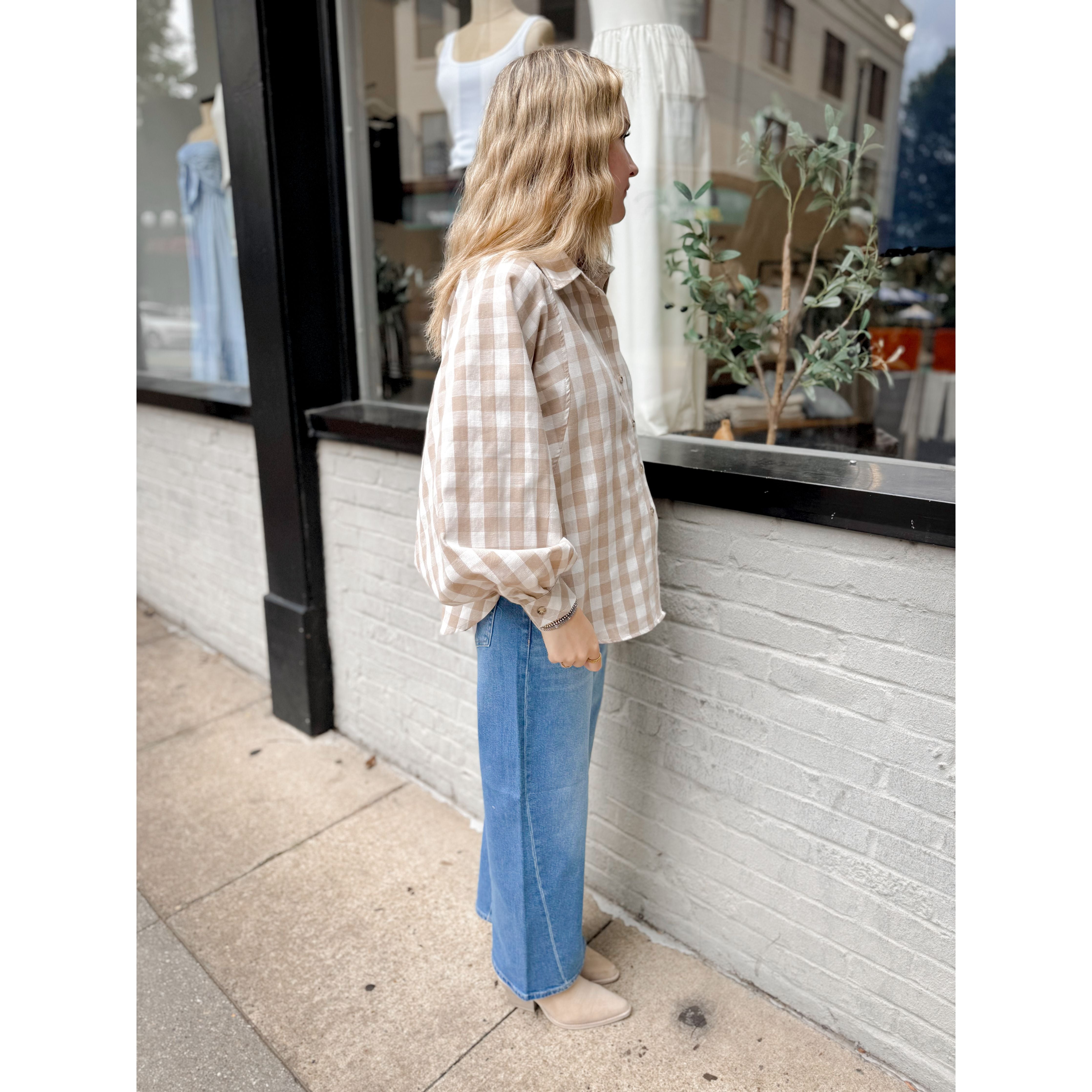 Weekend Gingham Top - Joanna A. Boutique