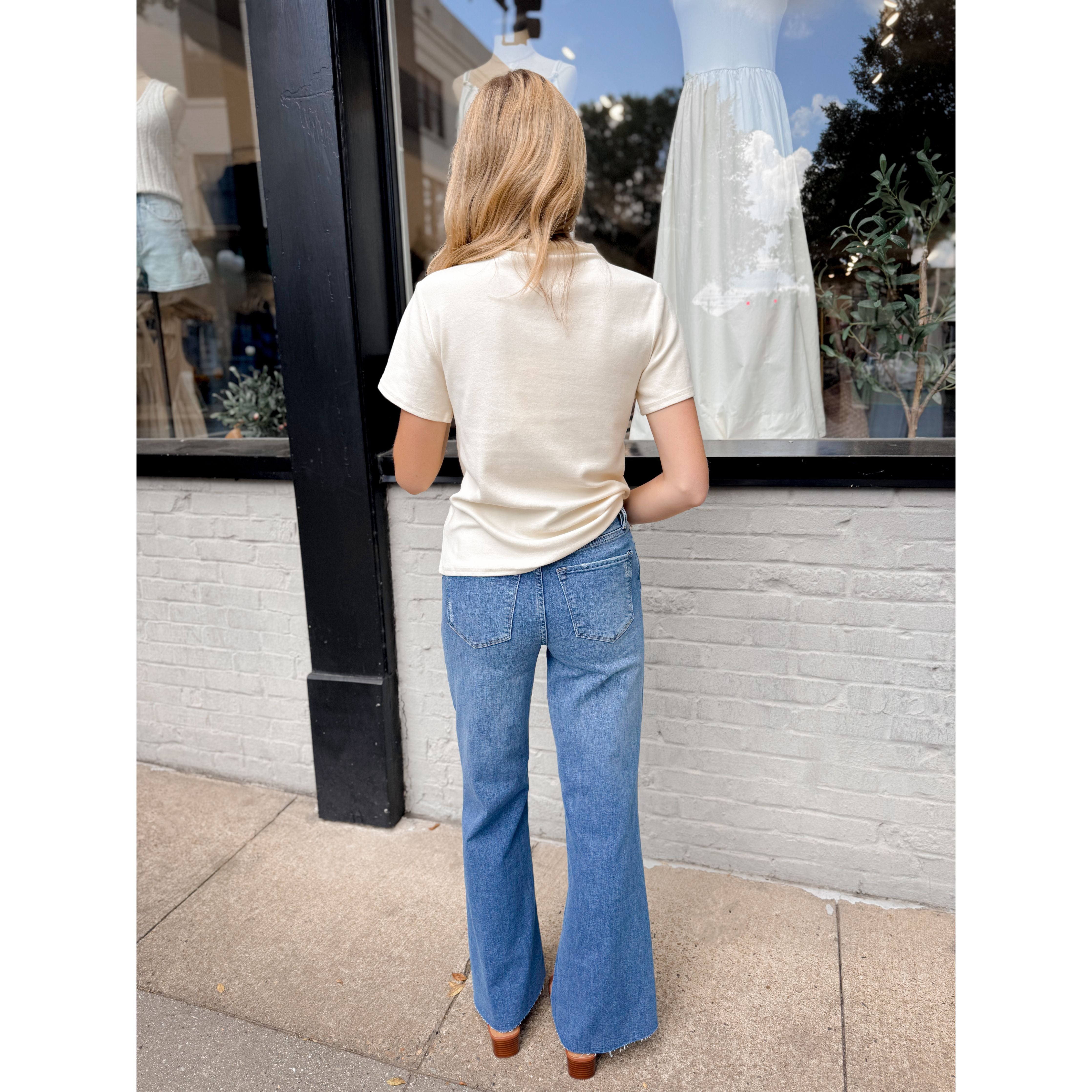 Caroline Top | Cream - Joanna A. Boutique