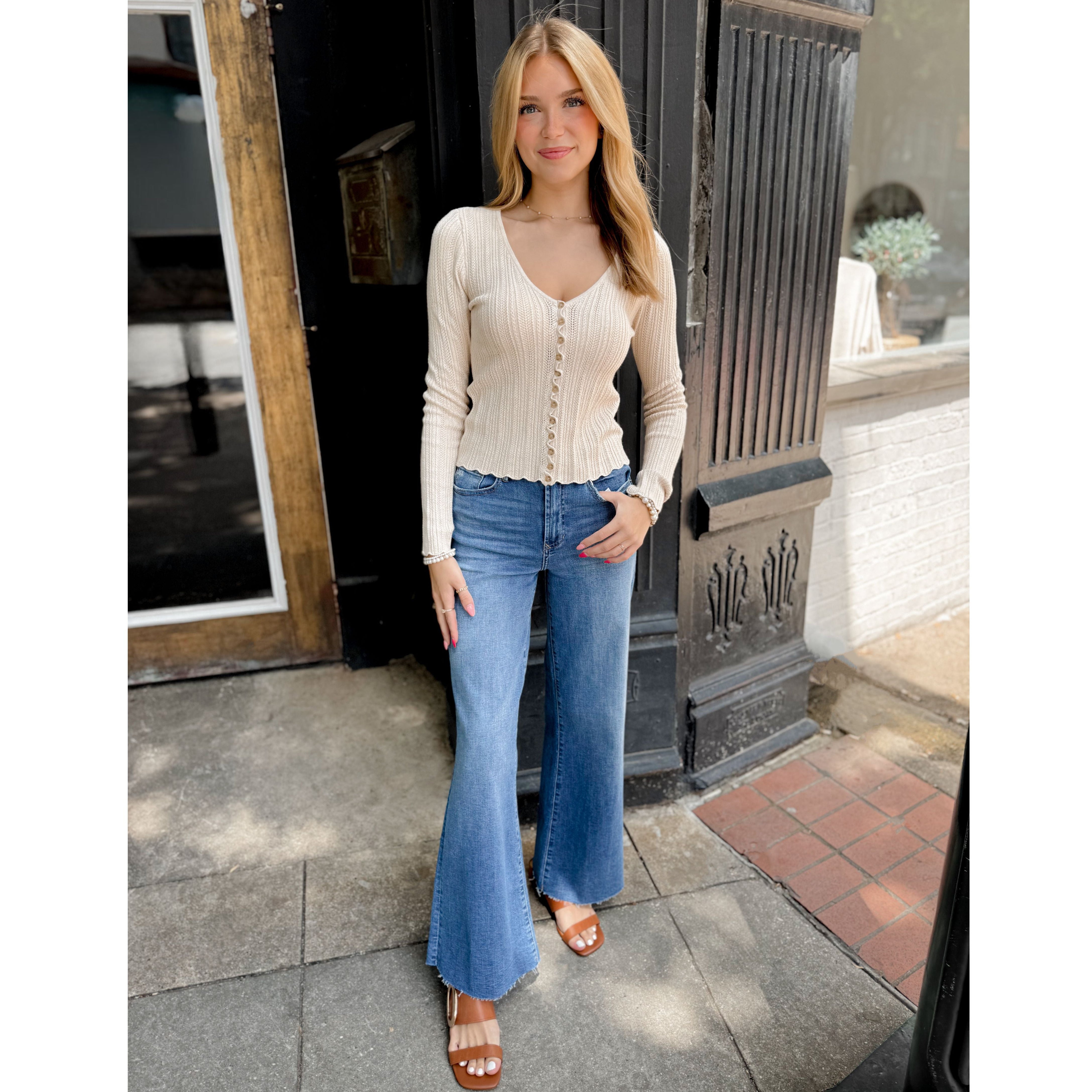 Landa Pointelle Top - Joanna A. Boutique