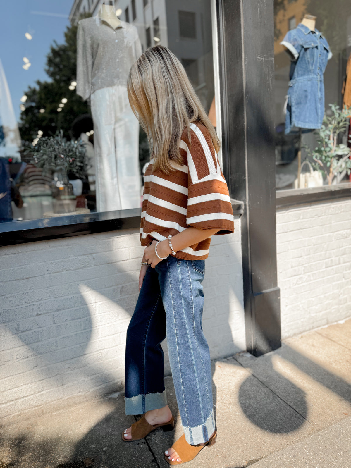 Cannes Sweater Tee | Camel