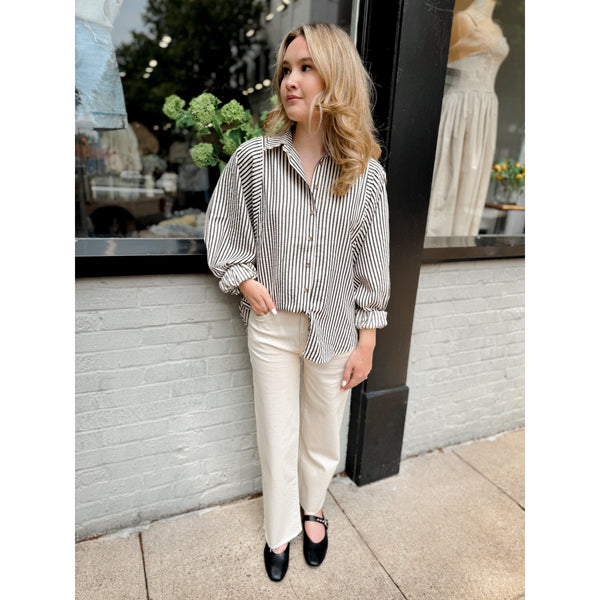 Monterey Dolman Button Up | Black - Joanna A. Boutique
