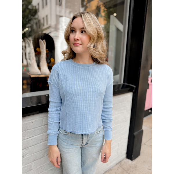 Angel Mini Thermal Top | Washed Indigo