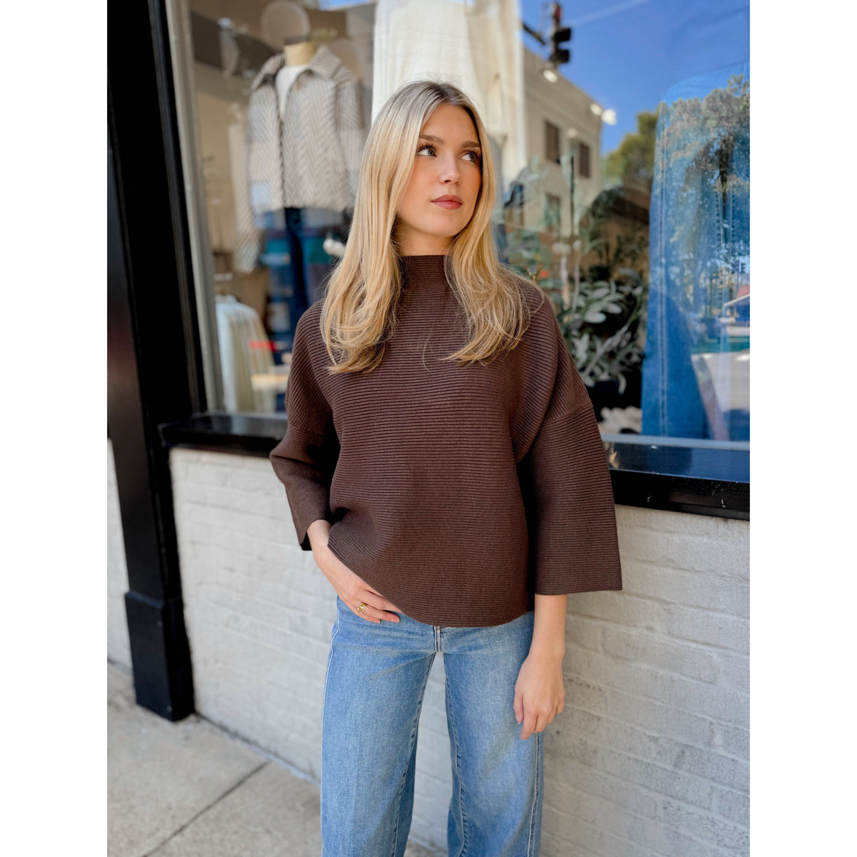 Elise Top | Chocolate - Joanna A. Boutique