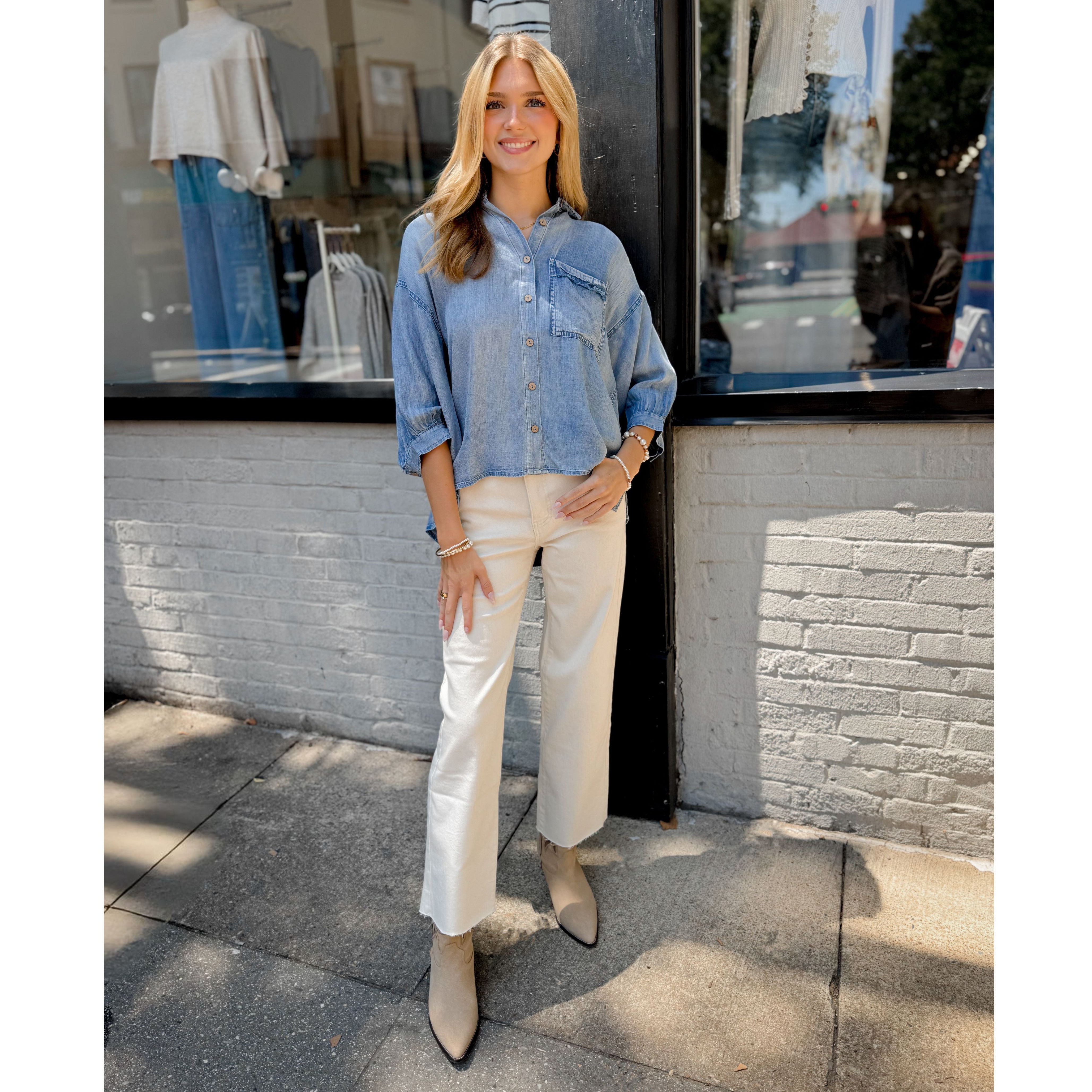 Harlow Tencel Top - Joanna A. Boutique