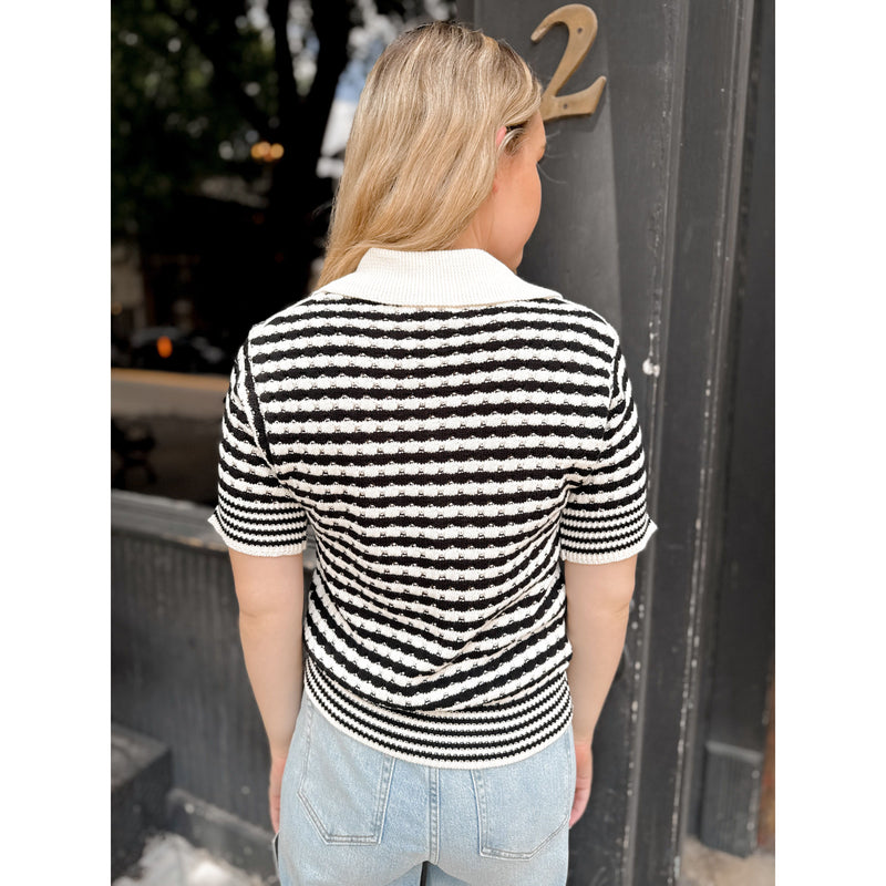 Mara Knit Top | Black