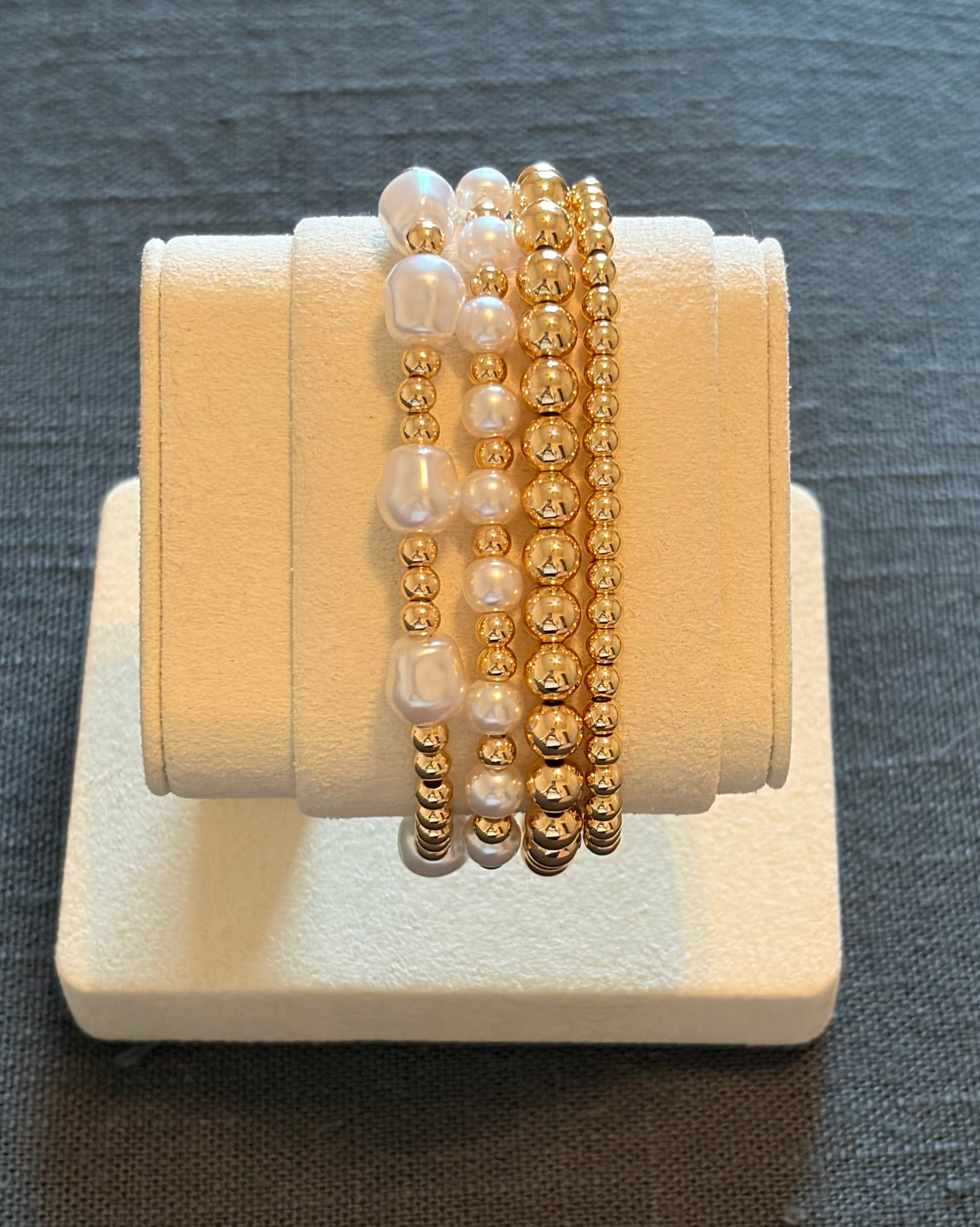 Freshwater Pearl Stack Bracelet Set