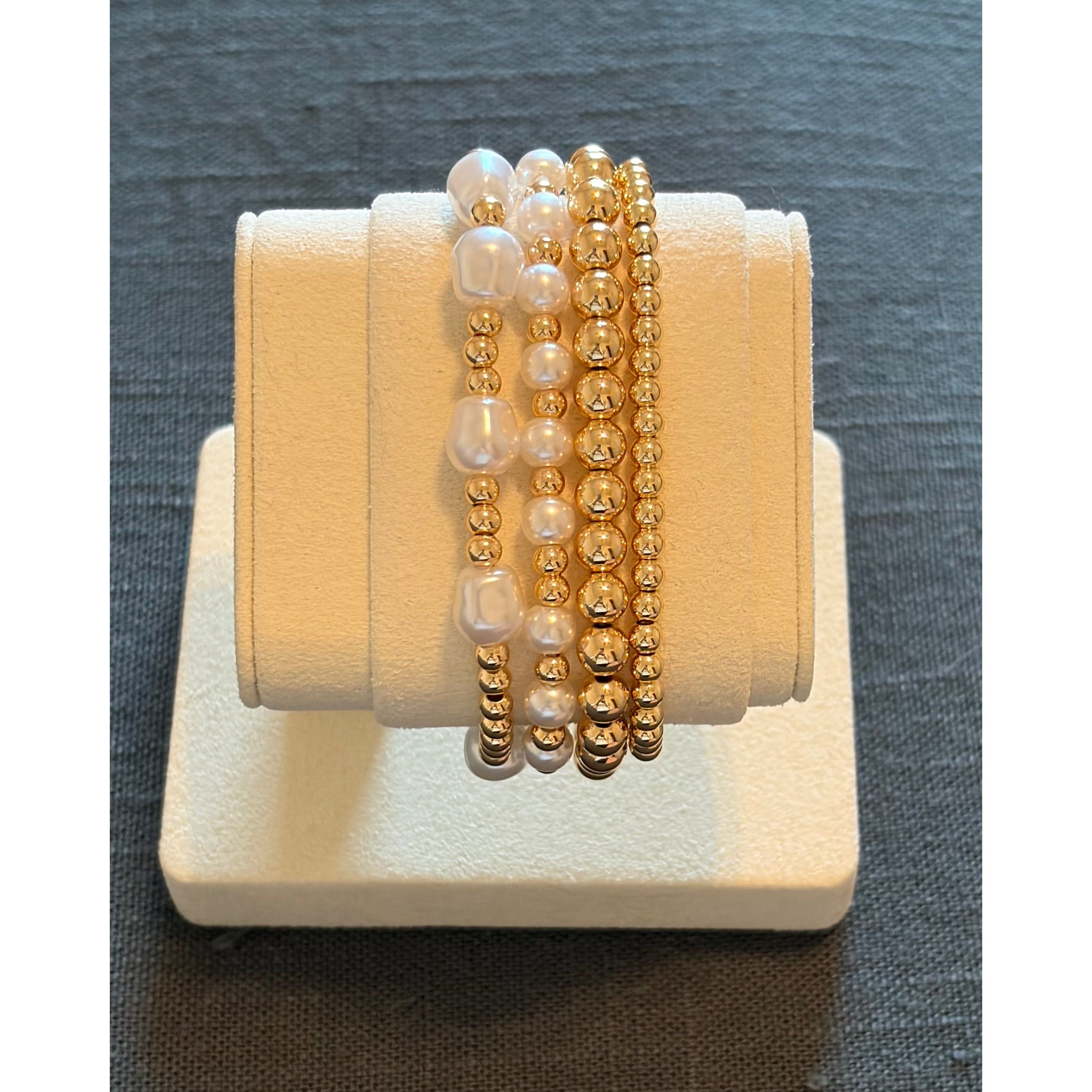 Freshwater Pearl Stack Bracelet Set - Joanna A. Boutique