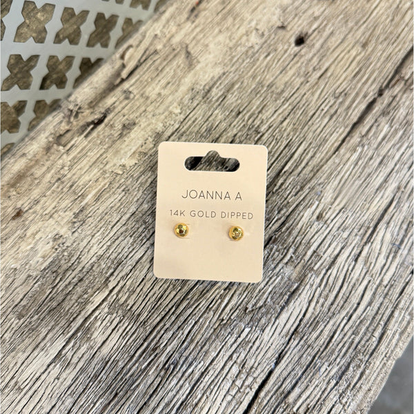 Bailey Faceted Stud Earrings - Joanna A. Boutique