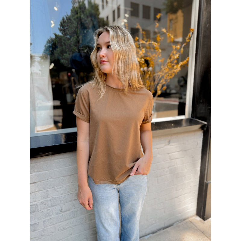 The Perfect Tee | Mocha - Joanna A. Boutique