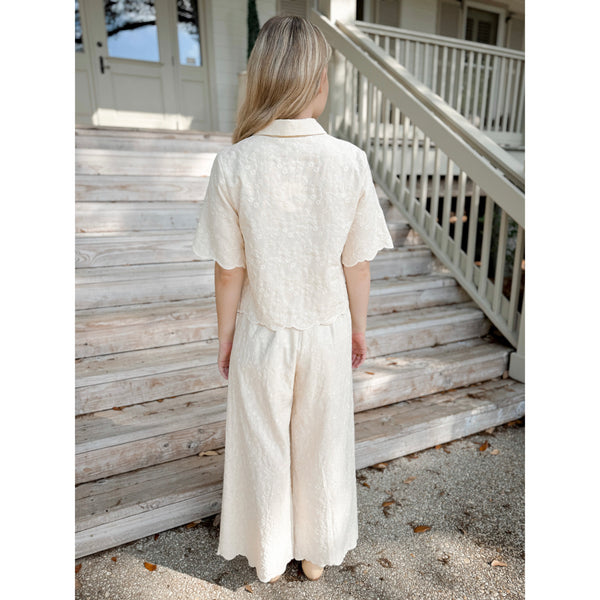 Chiara Scalloped Pants - Joanna A. Boutique