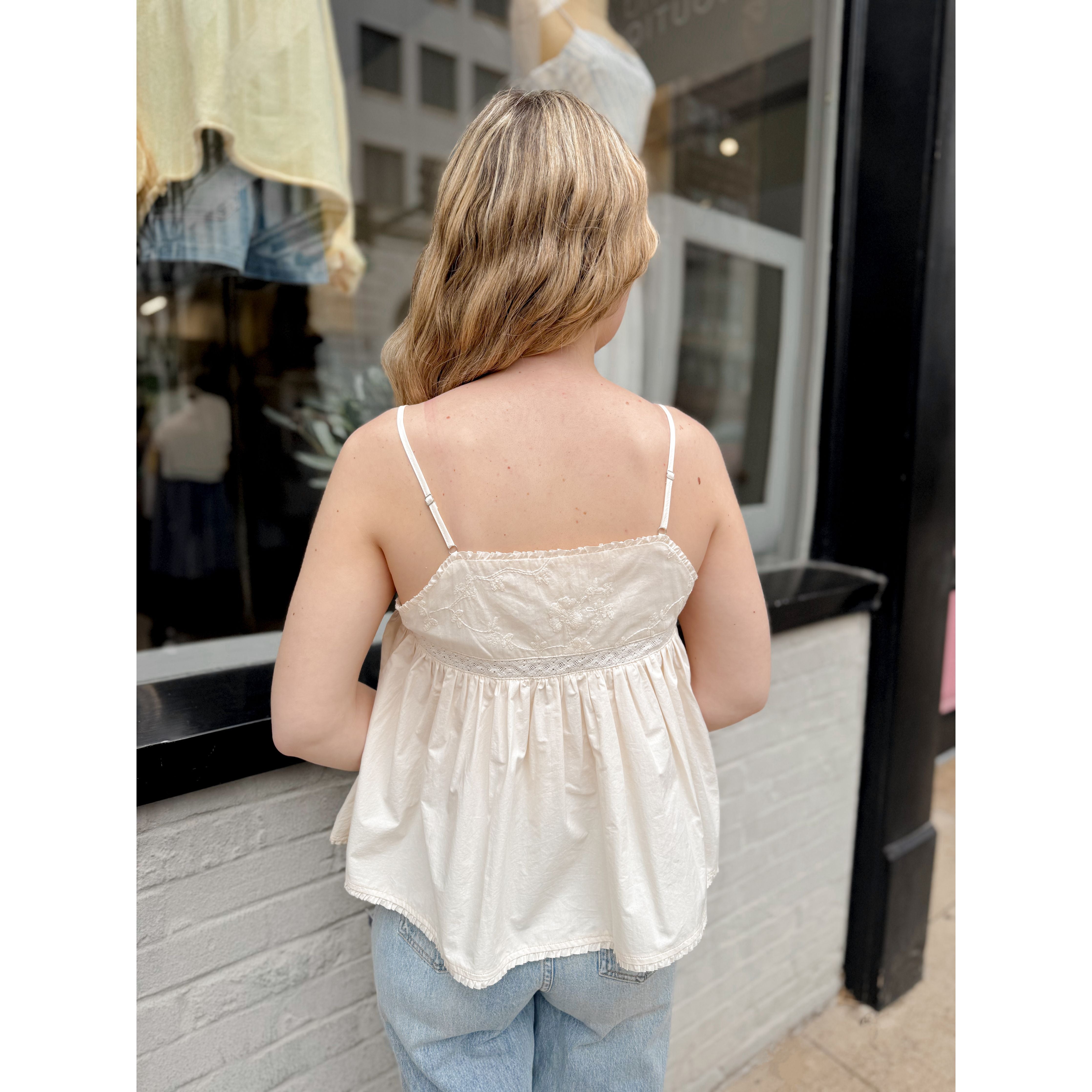 Chelsea Tank | Ivory - Joanna A. Boutique