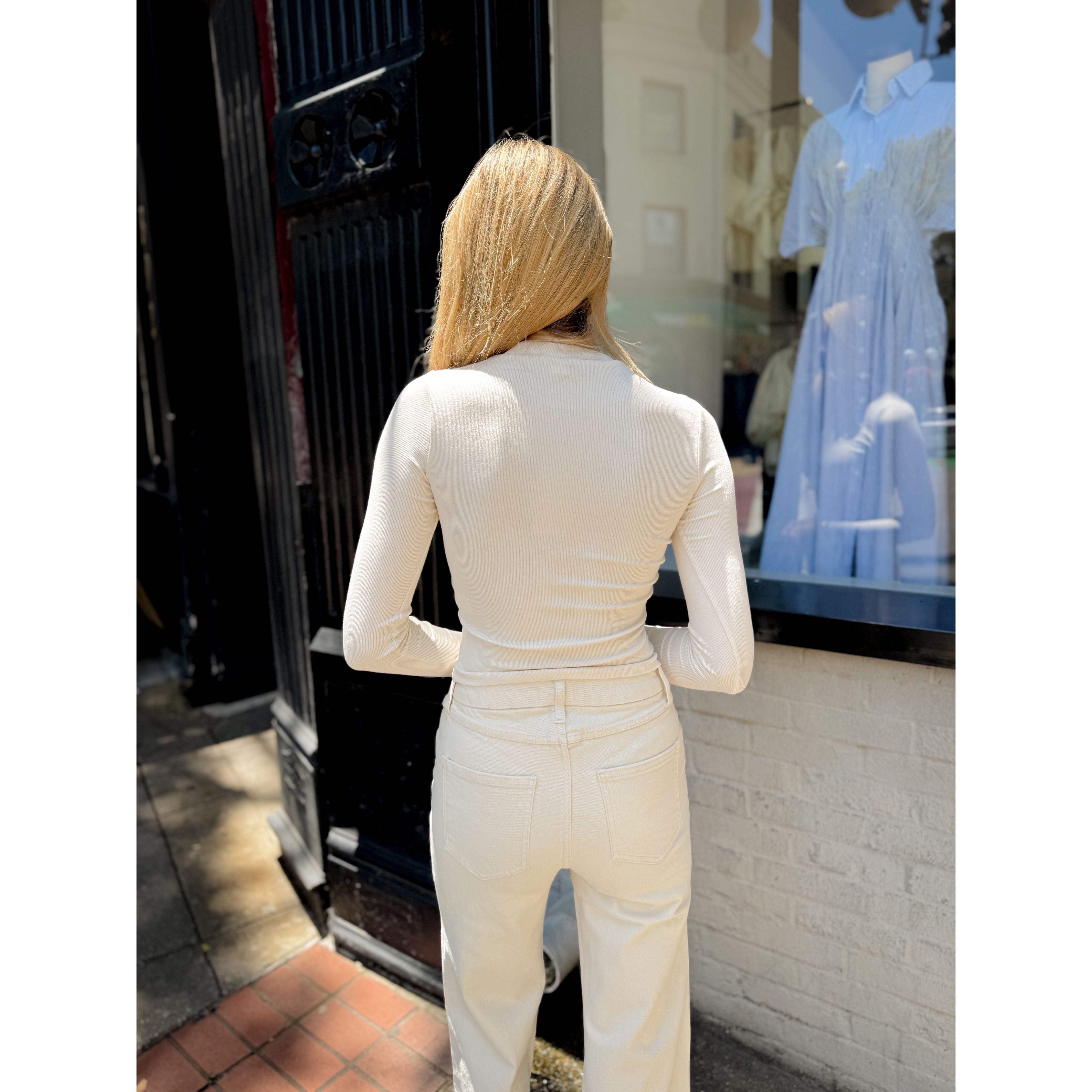 Ronan Top | Cream - Joanna A. Boutique