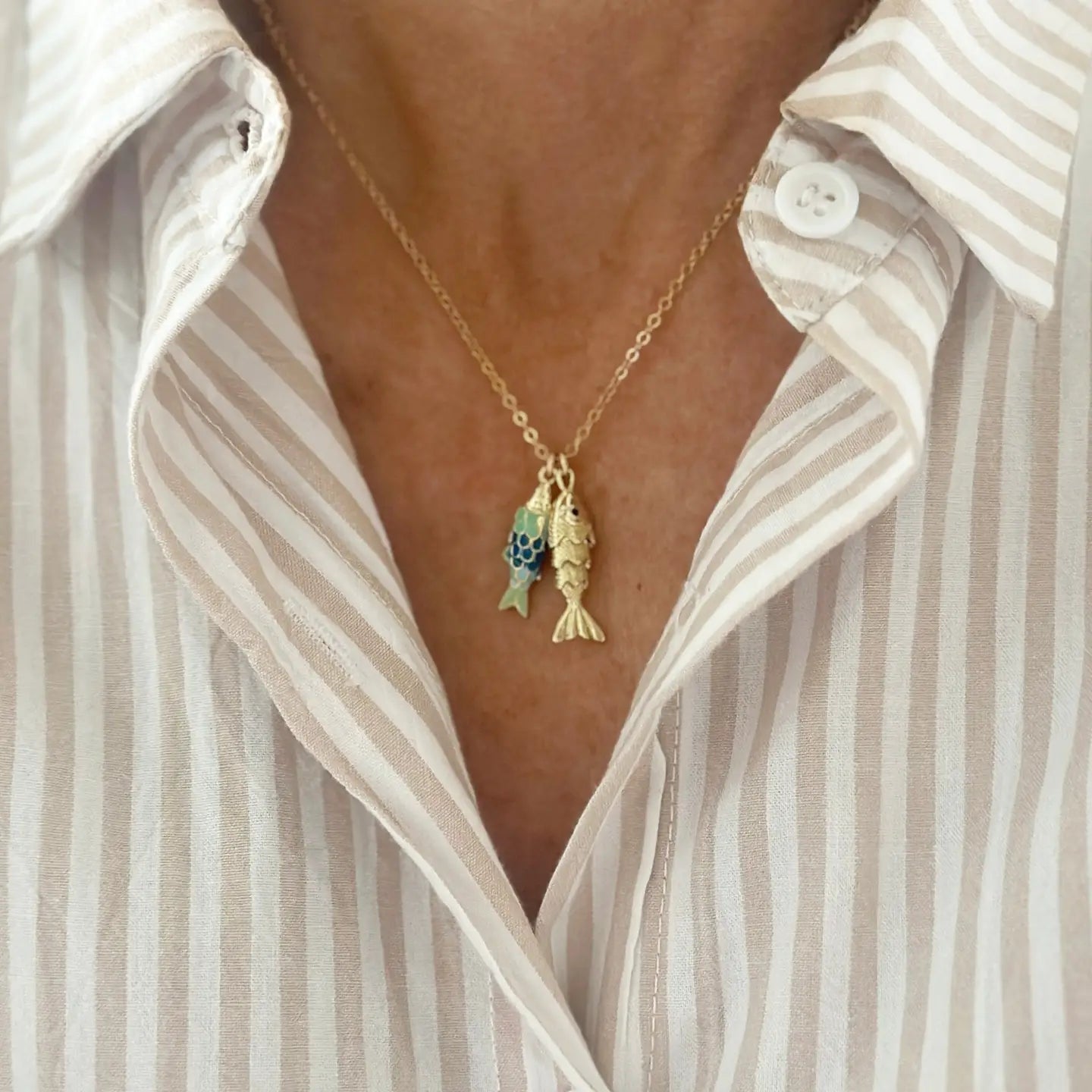 Fishy Charm Necklace - Joanna A. Boutique