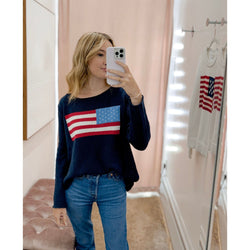 America Knit Sweater | Navy